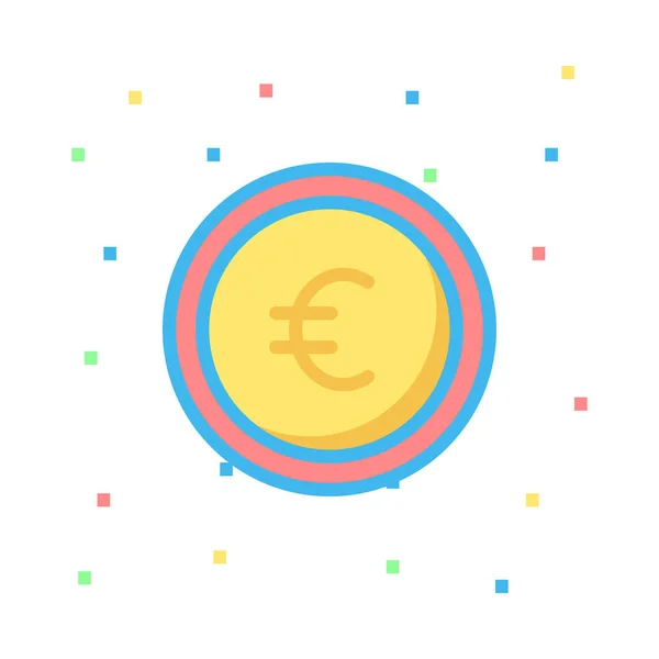 Icône Euro Illustration Vectorielle — Image vectorielle