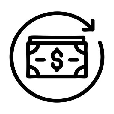 Beyaz arka plan üzerinde izole basit iş simgesi