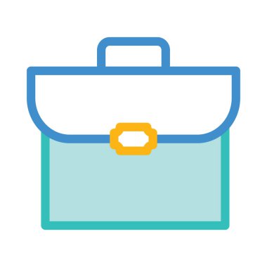 iş çantası satırı simgesi, vektör çizim