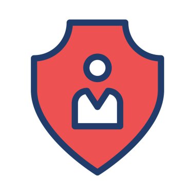 satırı simgesi, vektör çizim kalkan