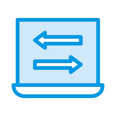 Tablet cihaz ekranında oklarla 