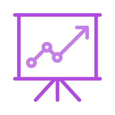 iş grafiği simgesi, vektör illüstrasyonu