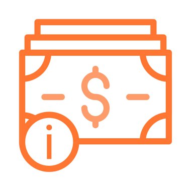 Dolar simgesi vektör illüstrasyonu