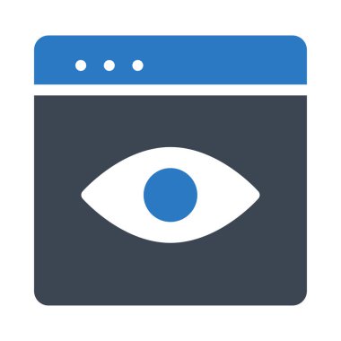 Mavi tablet cihaz ekranında insan gözü ile 