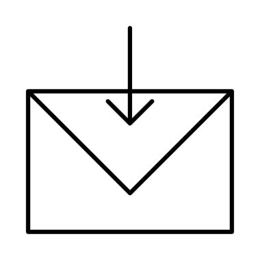 Aşağı ok işareti ile basit zarf