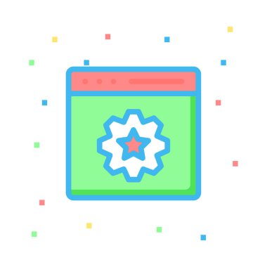 bilgisayar simgesi vektör illüstrasyonu 