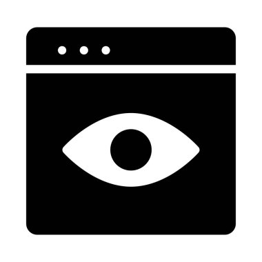 Ekranda beyaz arka plan üzerinde izole insan gözü ile siyah tablet cihaz