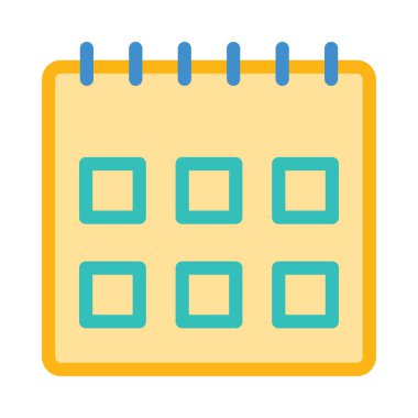 Takvim simgesi vektör illüstrasyonu