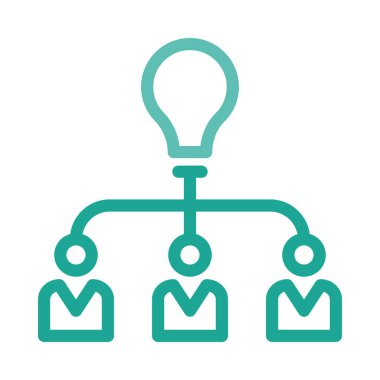 Fikir simgesi vektör illüstrasyonu