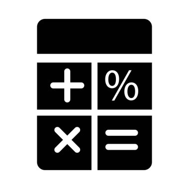 Hesap makinesi satırı simgesi, vektör çizim