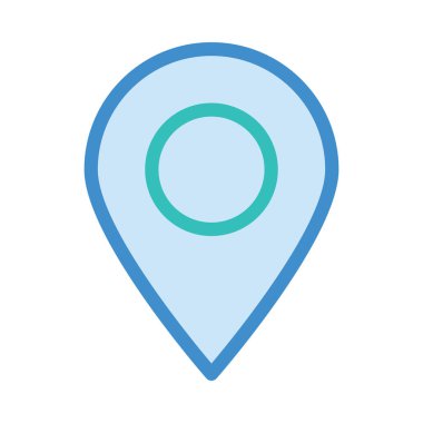 harita pin ikonu vektör illüstrasyonu 