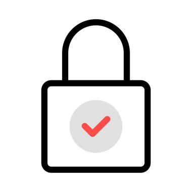 ikon vektör illüstrasyonunu kilitle 