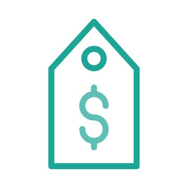 Beyaz arka plan üzerinde izole basit iş ve finans simgesi