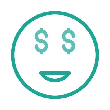 Beyaz arka plan üzerinde izole basit iş simgesi