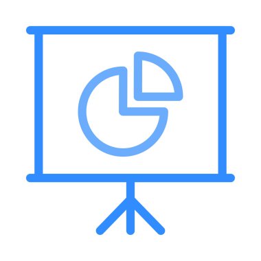 iş grafik hat simgesi, vektör çizim