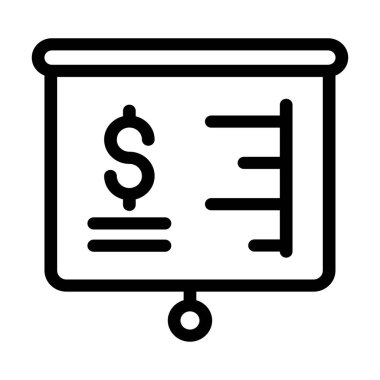 basit iş simge vektör çizim 