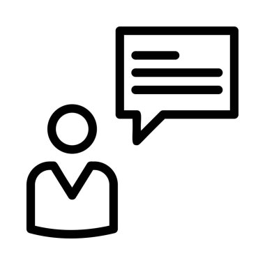 İş satırı simgesi, vektör çizim