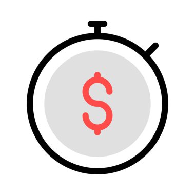 Dolar simgesi vektör illüstrasyonu 