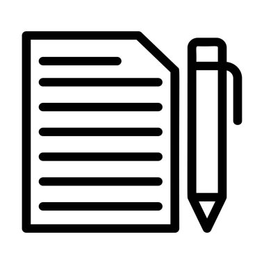 İş satırı simgesi, vektör çizim