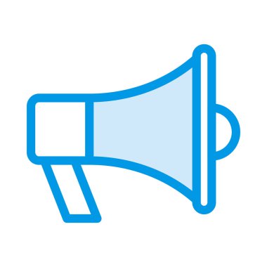 Beyaz arka plan üzerinde izole mavi hoparlör