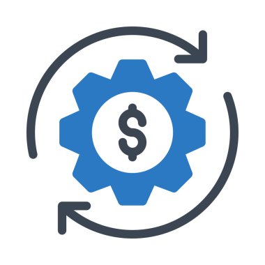 mavi dişli Doları para ve yayla