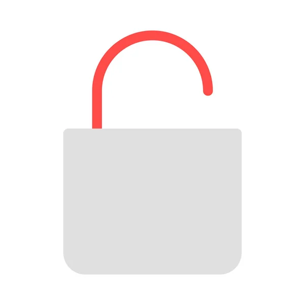 Lock Line Icon Vektor Illustration — Stockvektor