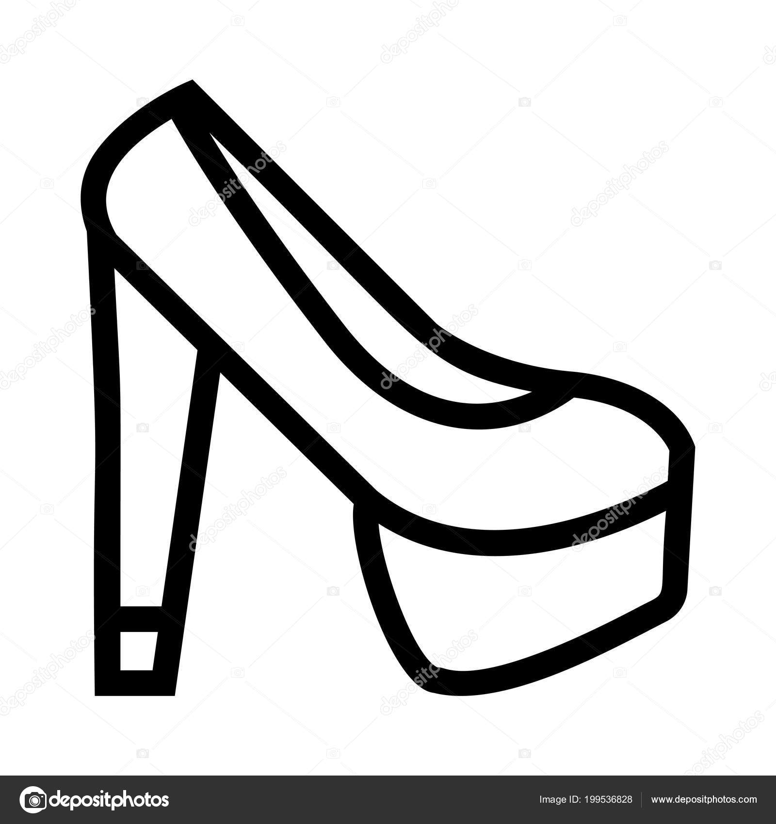 Shoes Clipart Heel - High Heels Clipart Black And White - Free Transparent  PNG Download - PNGkey