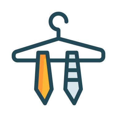 Askı beyaz arka plan üzerinde izole sarı ve gri bağları ile