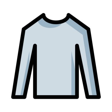 Gri uzun kollu t-shirt beyaz arka plan üzerinde izole.