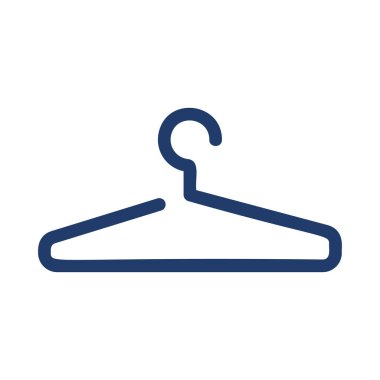 Beyaz arka plan üzerinde izole basit açılan askı