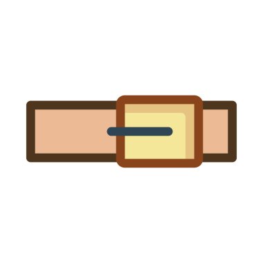 Beyaz arka plan üzerinde izole sarı ve turuncu kemer