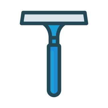 Beyaz arka plan üzerinde izole mavi tıraş makinesi