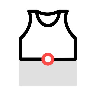 Gri, siyah ve kırmızı bir şekilde dekore edilmiş üst beyaz arka plan üzerinde izole