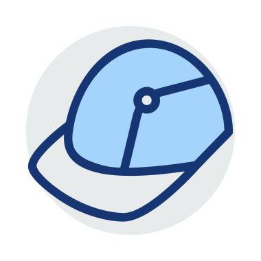 Mavi ve gri renkler beyaz arka plan üzerinde izole kap