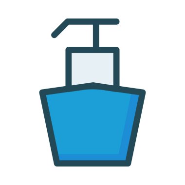 Beyaz arka plan üzerinde izole mavi vücut losyonu