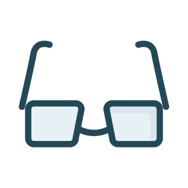 Beyaz arka plan üzerinde izole gri gözlük