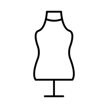Beyaz arka plan üzerinde izole anahat manken