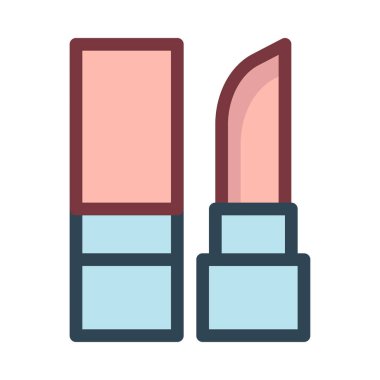 Beyaz arkaplanda izole edilmiş pembe ruj