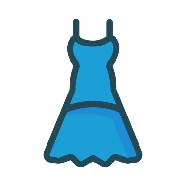 mavi elbise beyaz arkaplanda izole