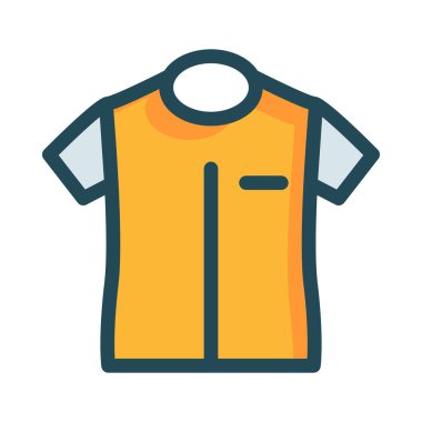 Beyaz arka plan üzerinde izole sarı ve gri t-shirt