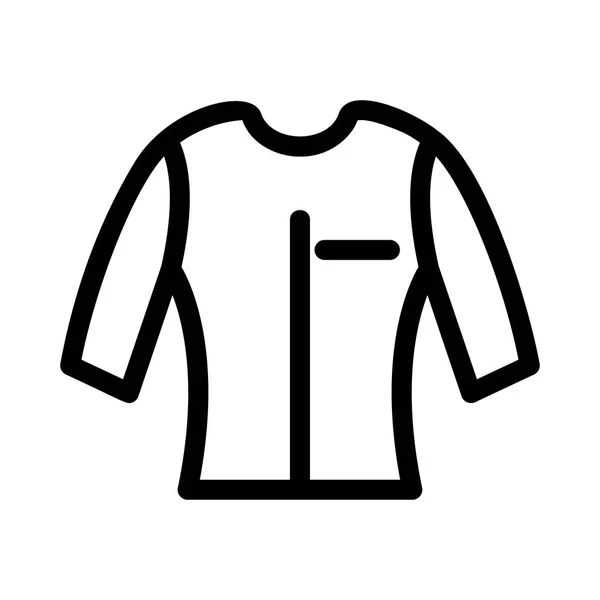 Bluzkę Czarną Obwódką Urządzone Białym Tle — Wektor stockowy
