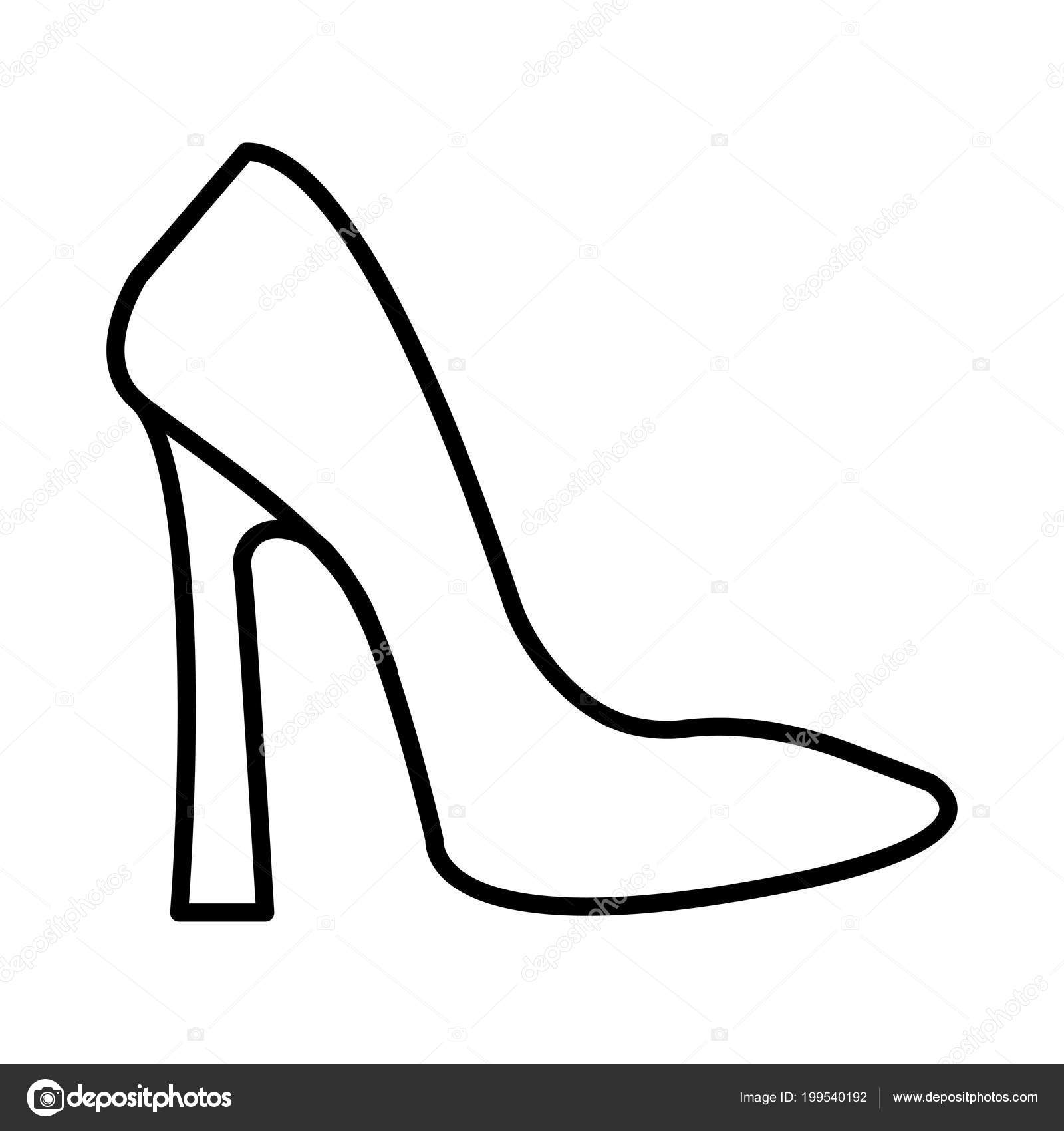 Shoes Outline Clipart