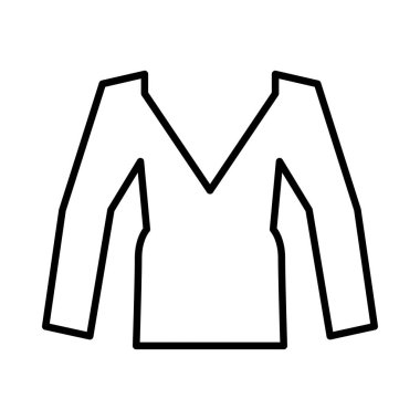 Beyaz arka plan üzerinde izole anahat jumper