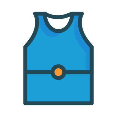 Beyaz arka plan üzerinde izole sarı daire ile mavi üst