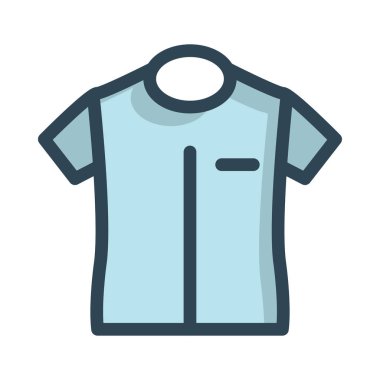 mavi gömlek beyaz arkaplanda izole edilmiş