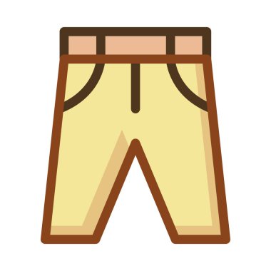 Beyaz arka plan üzerinde izole sarı kot pantolon