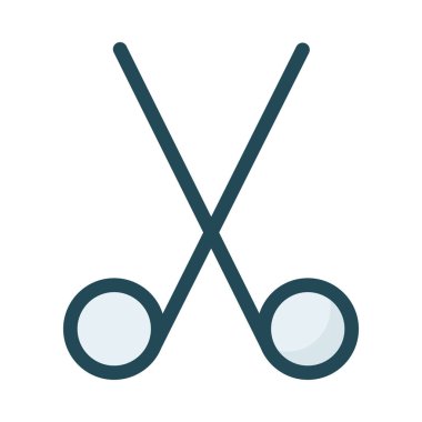 Makas beyaz arkaplanda izole edildi