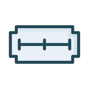 Beyaz arka plan üzerinde izole gri ustura