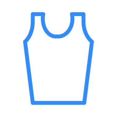 Beyaz arka plan üzerinde izole basit anahat mavi top