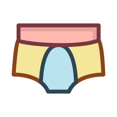 Beyaz arka plan üzerinde izole renkli kısa